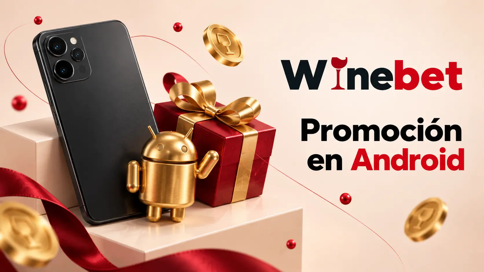 Promoción de WineBet para el acceso desde Android